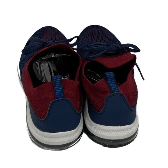 Baldi London Men's Cantona Sneakers in Navy/Maroon Size 8 - Picture 5 of 6